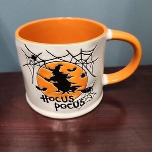 ELI + ANA Halloween Hocus Pocus Coffee Mugs Witch Cat Handmade Ceramic 14oz
